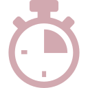 icone chronometre rose