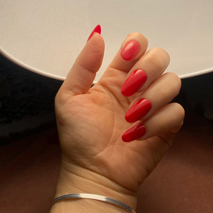 press on nails rouges 